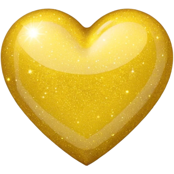 a heart with yellow glitter emoji