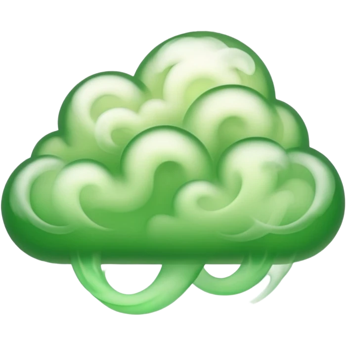 cloud of green smoke emoji