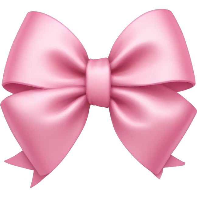 Light pink bow emoji