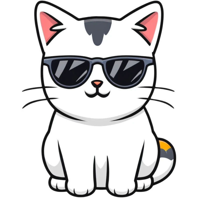 Cat with sunglasses emoji