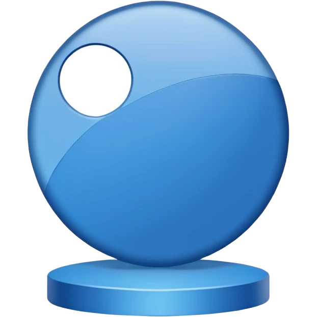 Presentation blue emoji
