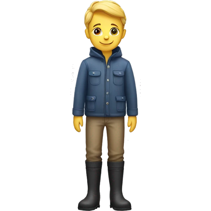 Boy in rubber boots emoji