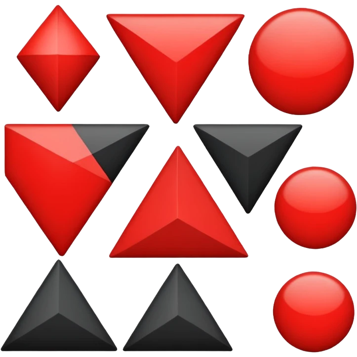 black and red style  emoji