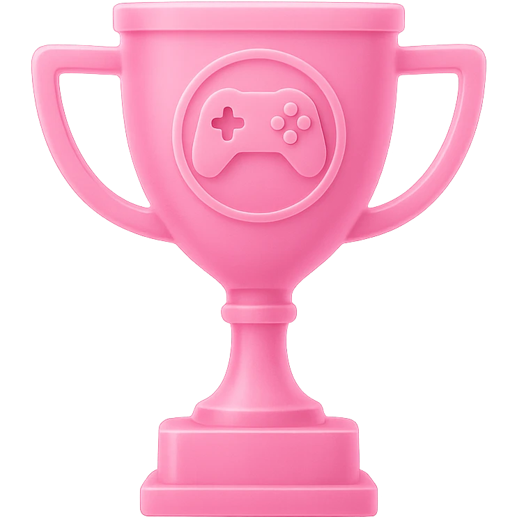 pink game trophy emoji