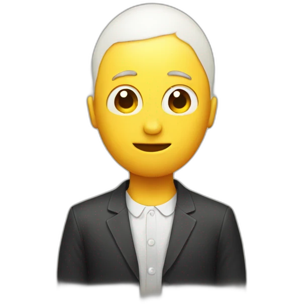 Man with egg head emoji