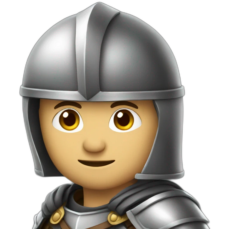 Brave knight emoji