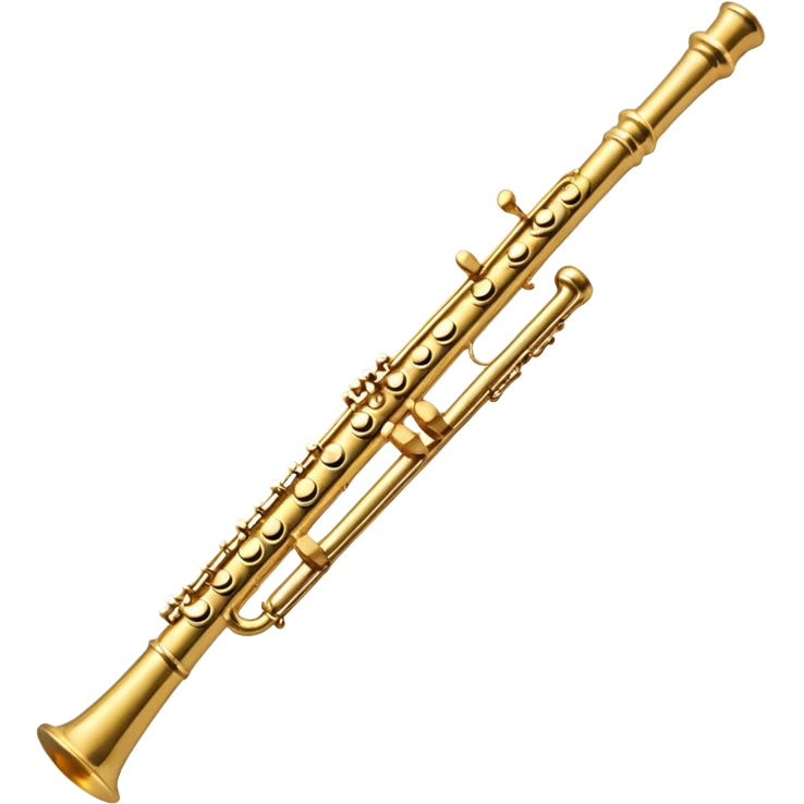 Flute golden colour aesthetic  emoji
