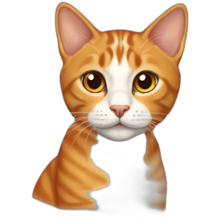 Shorthaired, orange tabby emoji
