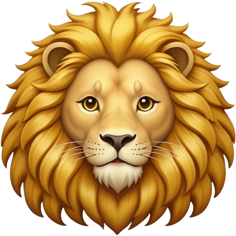 majestic lion with mane emoji