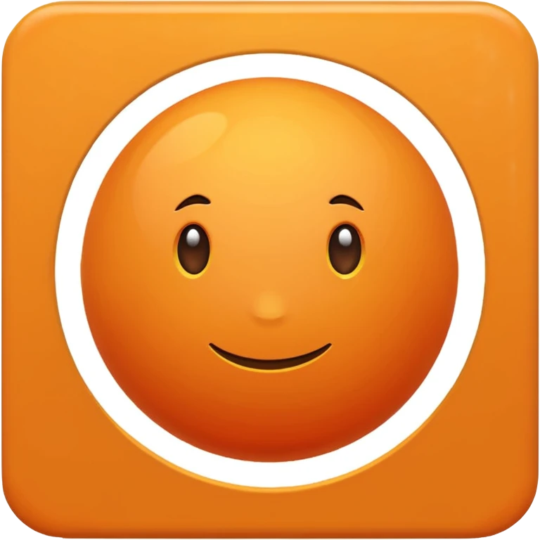 Only Orange image in professional look emoji