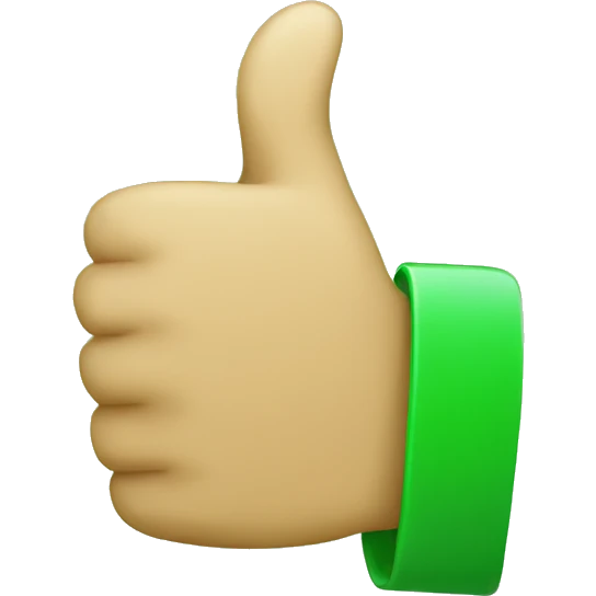 green color thumbs up emoji