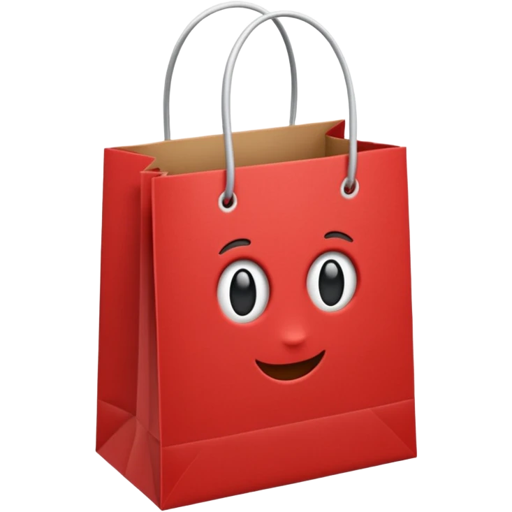 shopping bag red emoji