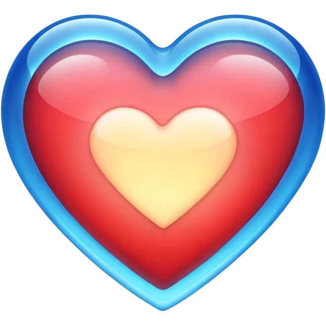Light link heart  emoji