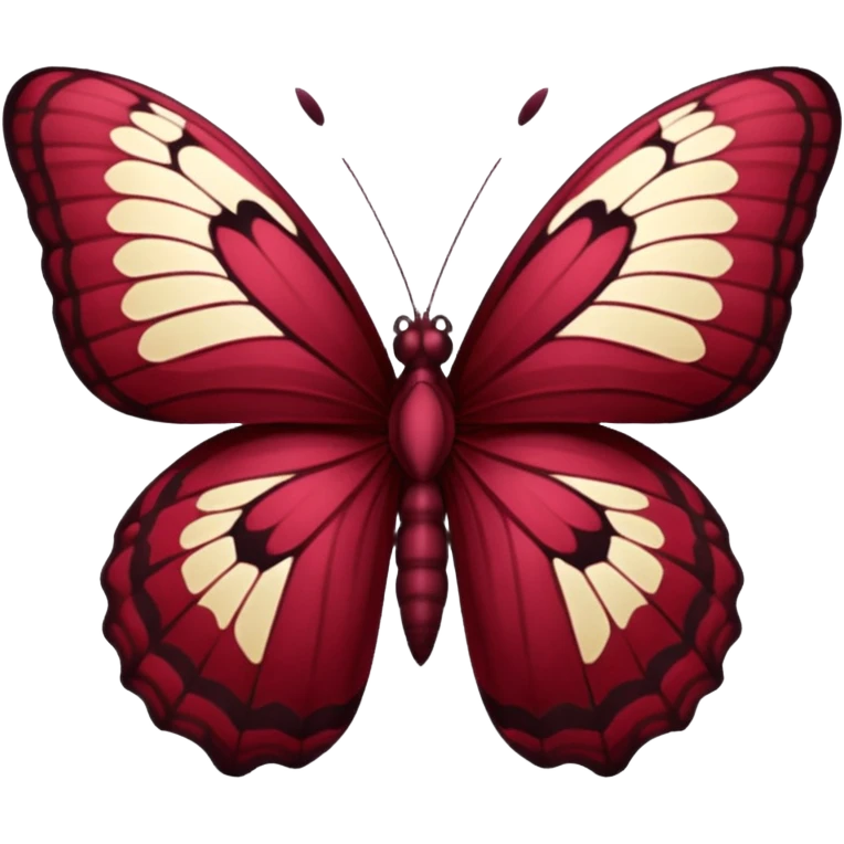 Maroon butterfly emoji