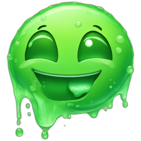 Slime happy emoji