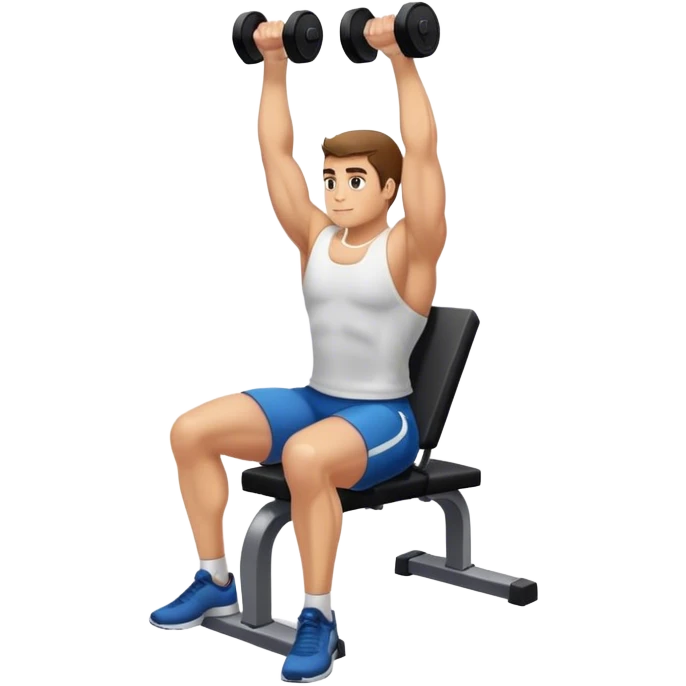 Seated Dumbbell Tricep Extension emoji