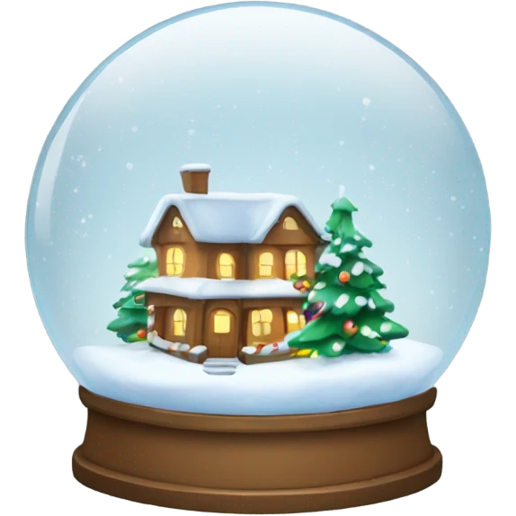 Christmas snowglobe emoji