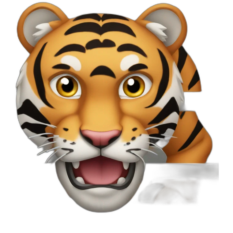 boxing ring Tiger  emoji