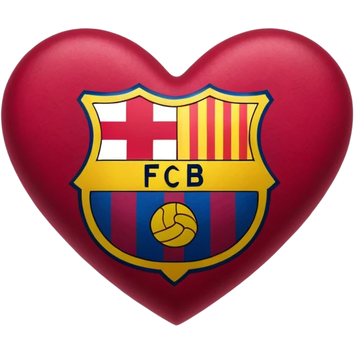 fc barcelona heart emoji