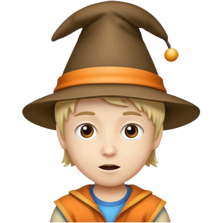 A kid wear crazy on tv. emoji