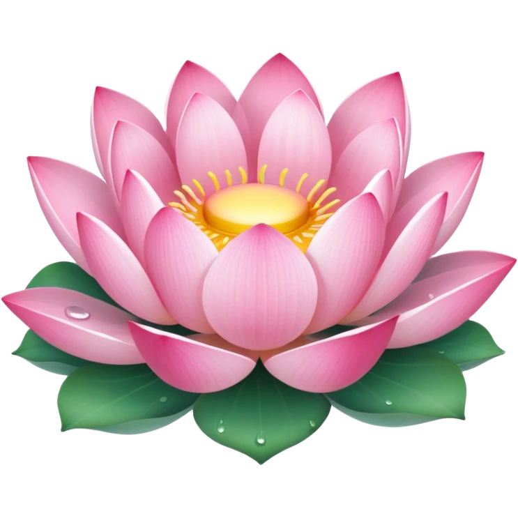 Sunrise lotus emoji