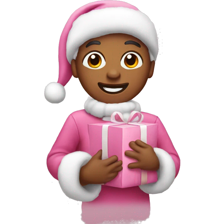 pink christmas emoji