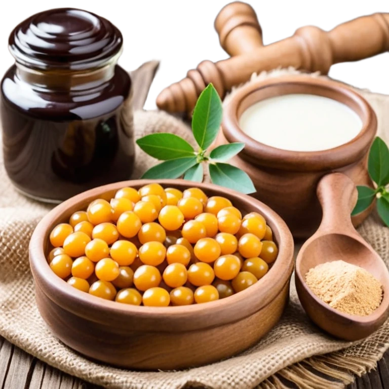 Коричневая корзина с грибами emoji