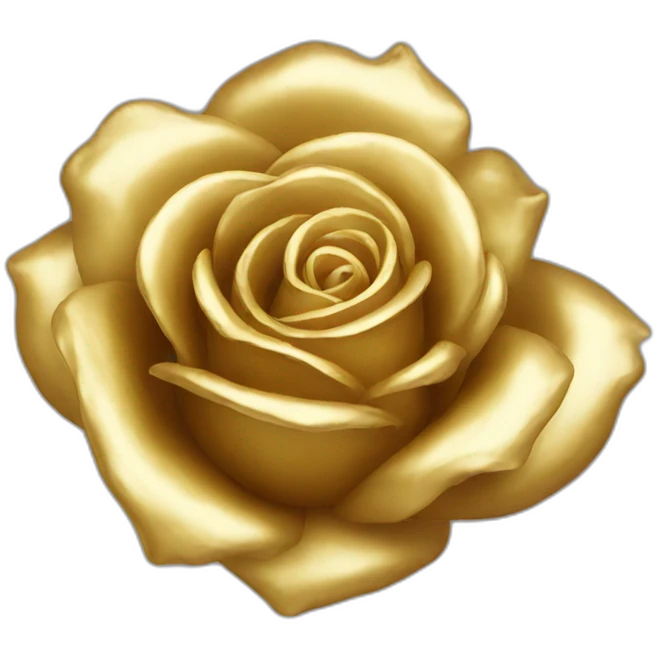 Gold rose emoji
