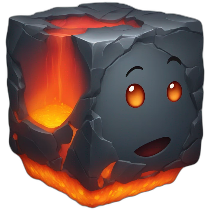 Lava cube cold emoji