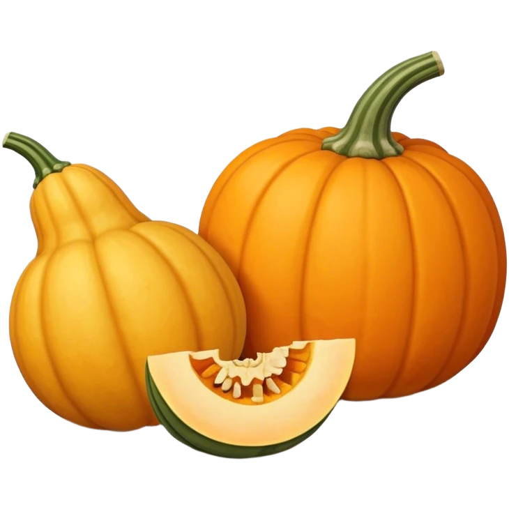 squash and pumpkin emoji