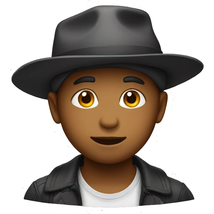 kid with a hat off emoji