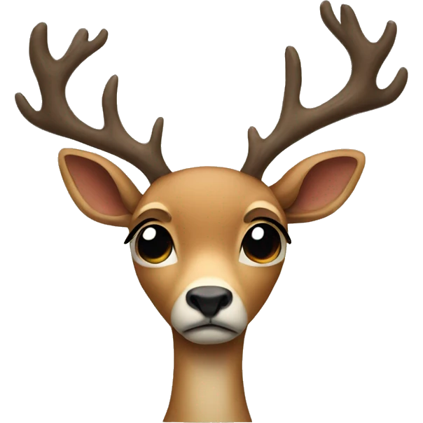 sad deer emoji