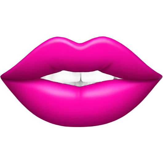 Pink kiss lipstick mark emoji