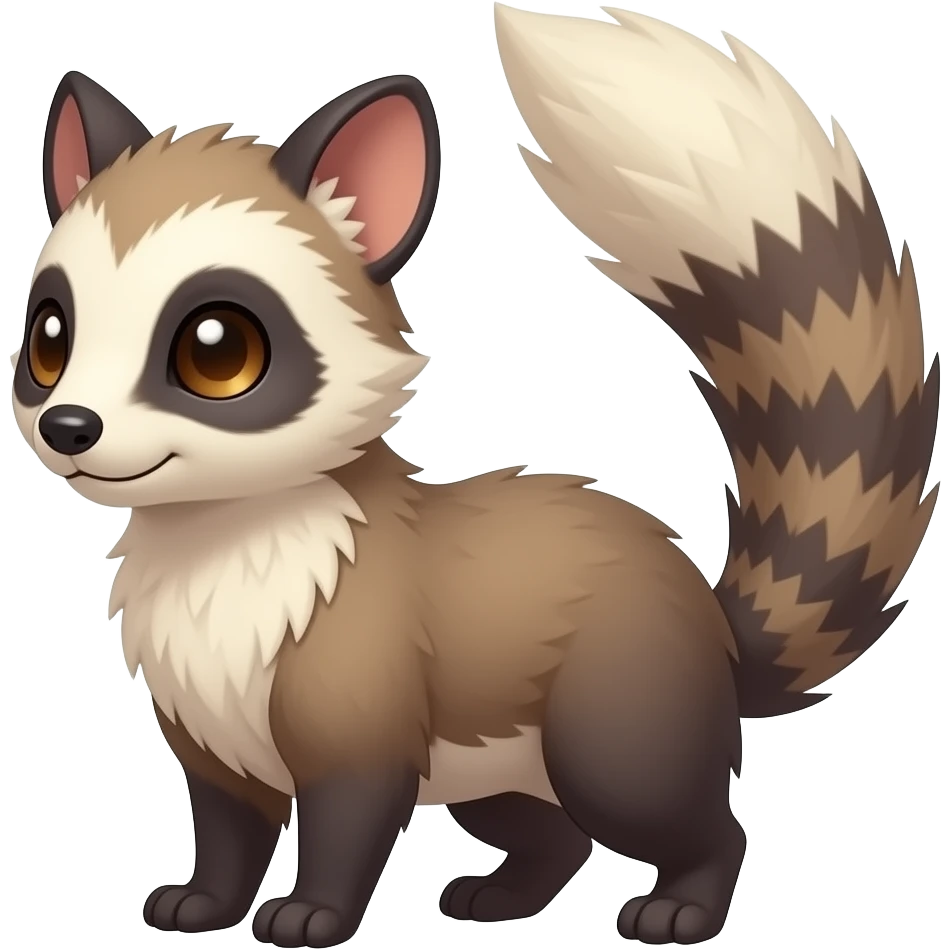 Absol-Furret-Mankeulv-Civet-Genet-Marsupial-Ermine-hybrid emoji