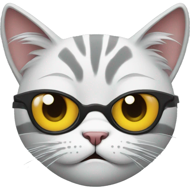 angry cat with lenses  emoji