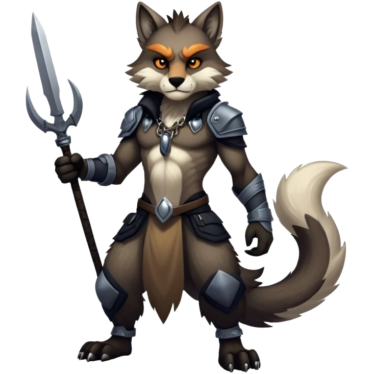  Badass edgy antropomorphic anthro handsome furry animal-creature, full body emoji