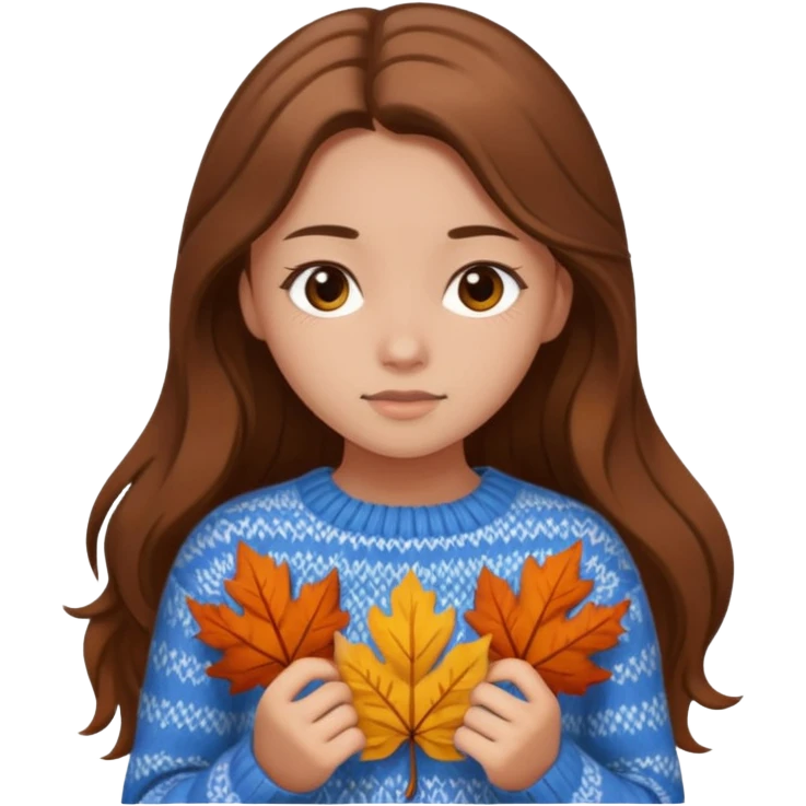 Automne fille ado  emoji