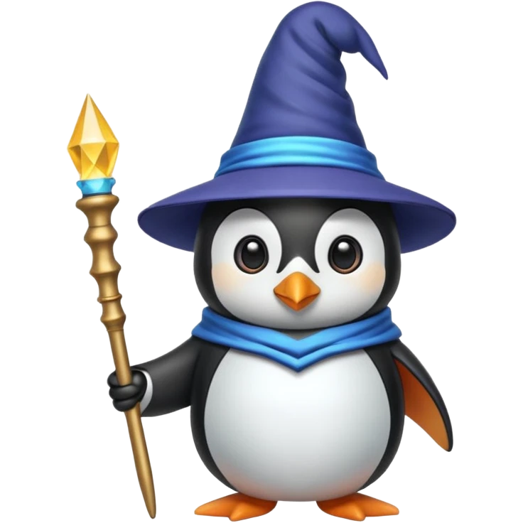 penguin wizard emoji