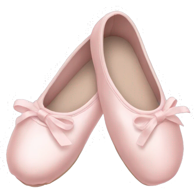 Pale pink ballet shoes emoji