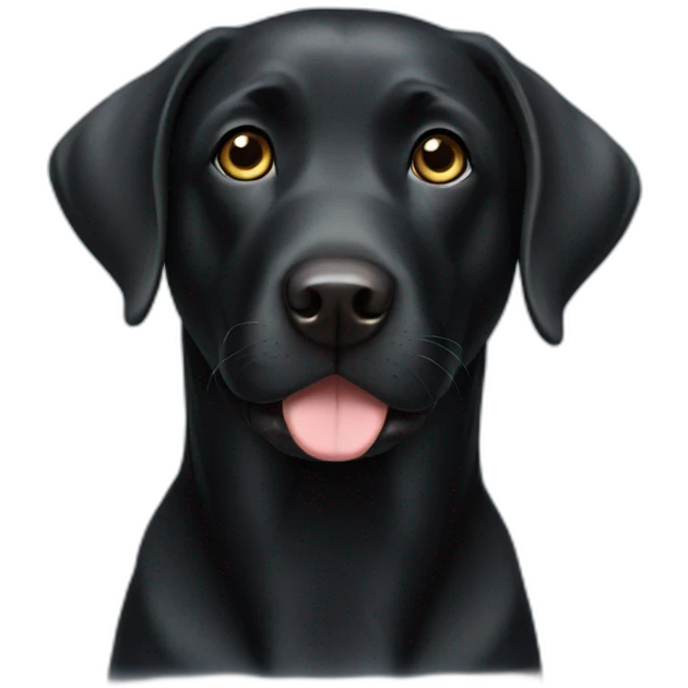 black labrador emoji