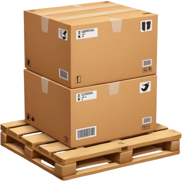 a shipping box on a shipping pallet emoji