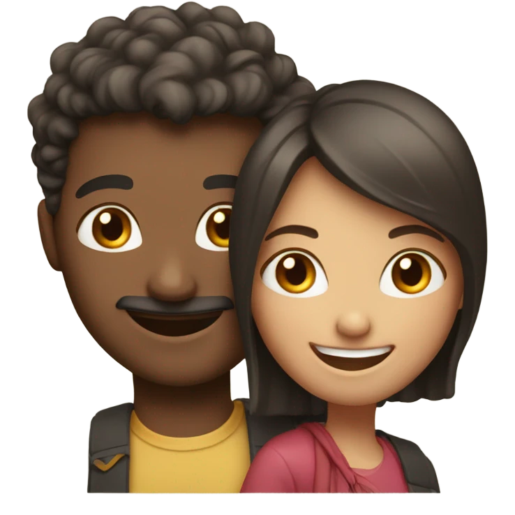 smiling couple emoji