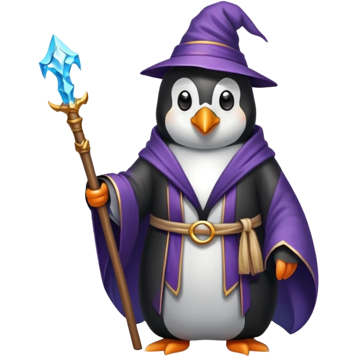 penguin wizard emoji
