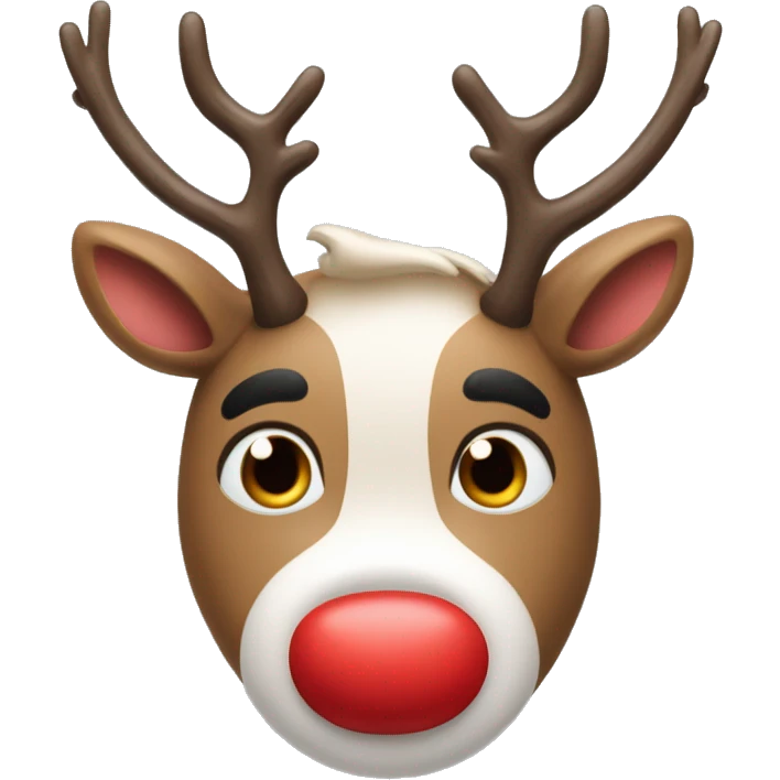 rudolpf the red nosed reindeer emoji