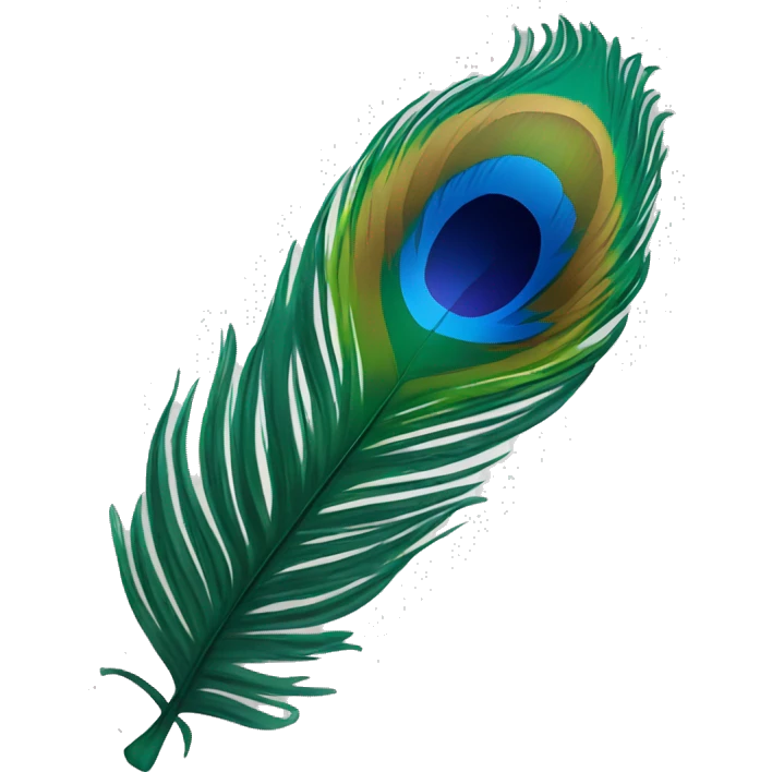 peacock feather emoji