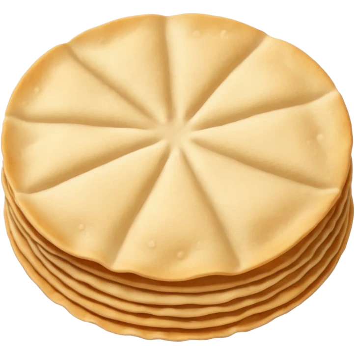 Beige poppadom emoji