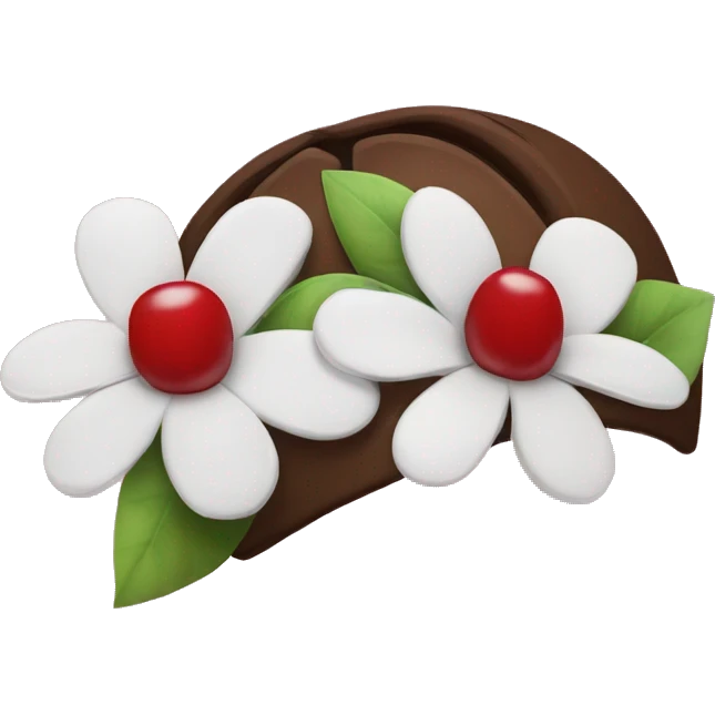 cherry and flower headband emoji