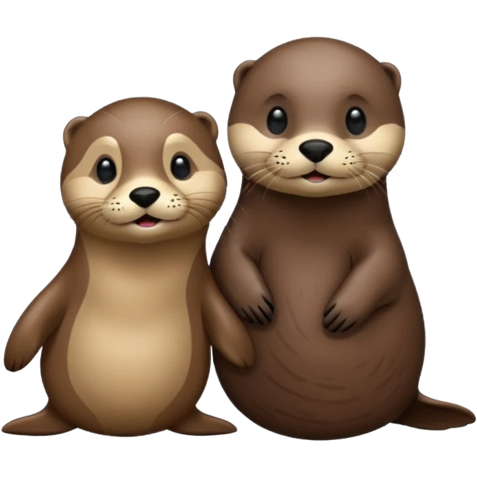 Otter and seal emoji