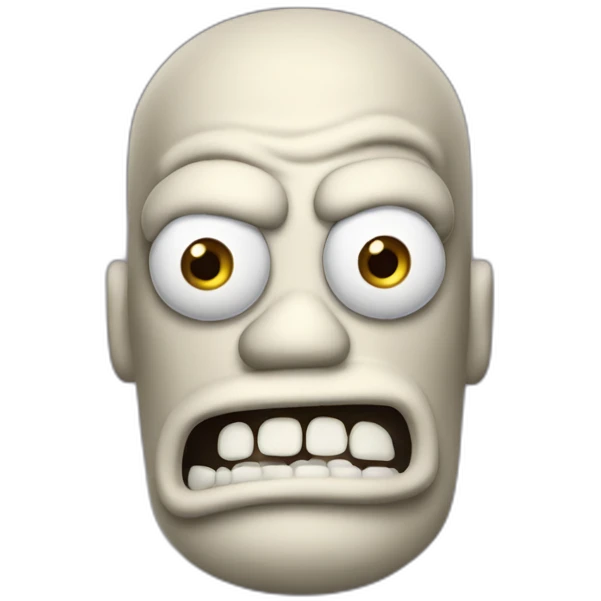 Scared zoidberg futurama emoji