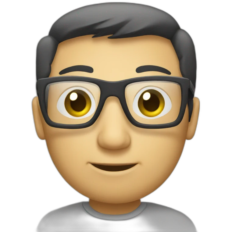 smart computer emoji